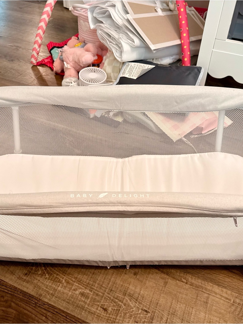 Baby Delight Portable Bassinet - Cream
